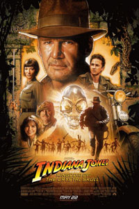 Αφίσα της ταινίας Ο Ιντιάνα Τζόουνς και το Βασίλειο του Κρυστάλλινου Κρανίου (Indiana Jones and the Kingdom of the Crystal Skull)