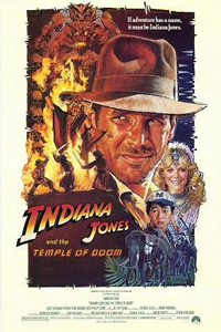 Αφίσα της ταινίας Ο Ιντιάνα Τζόουνς και ο Ναός του Χαμένου Θησαυρού (Indiana Jones and the Temple of Doom)