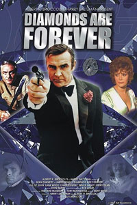 Αφίσα της ταινίας Τζέιμς Μποντ, Πράκτωρ 007: Τα Διαμάντια Είναι Παντοτινά (Diamonds Are Forever)